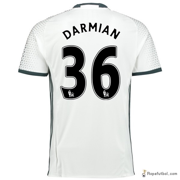 Camiseta Manchester United Replica Tercera Ropa Darmian 2016/17 Blanco